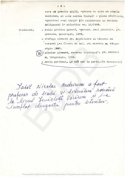 M-1285-2 - - Alexandrina Andronescu